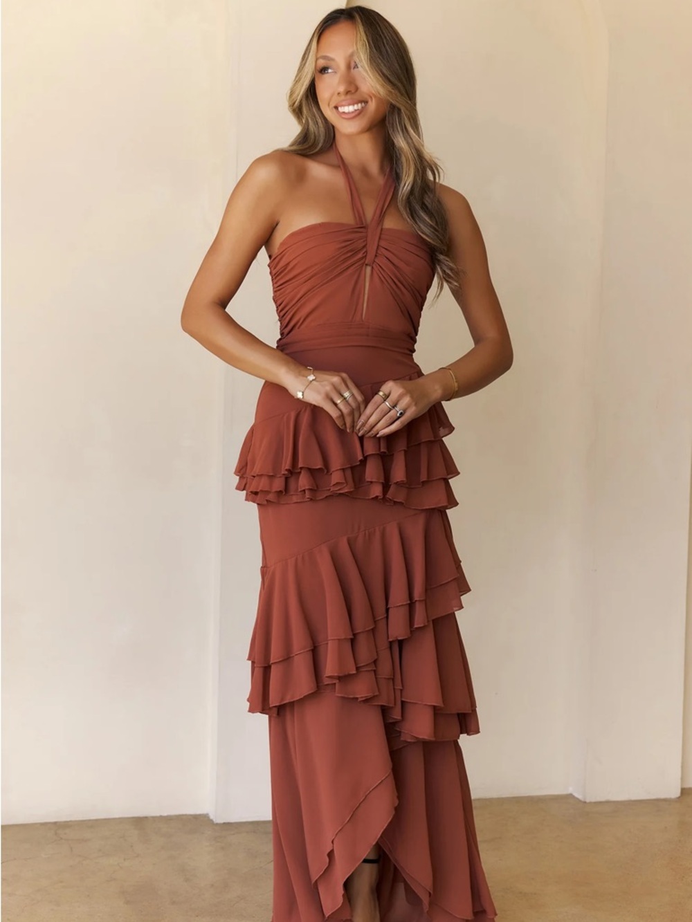 Zephyr Halter Maxi Dress